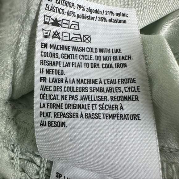 AE Set of 2 Cropped Square-Neck Corset Lace Tank Top Green Black Medium Bundle - Picture 12 of 12